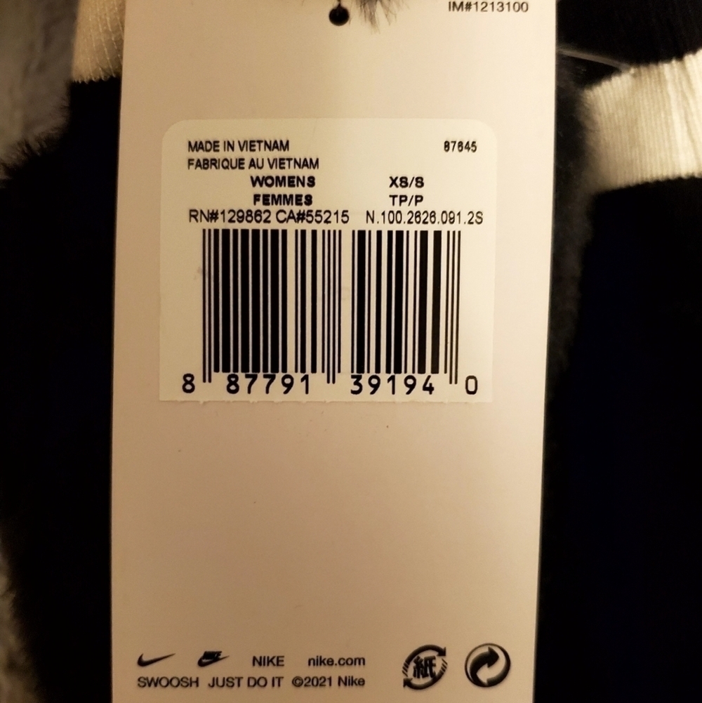 Nike Black Faux Fur Mittens Size XS-S NWT - Picture 5 of 5